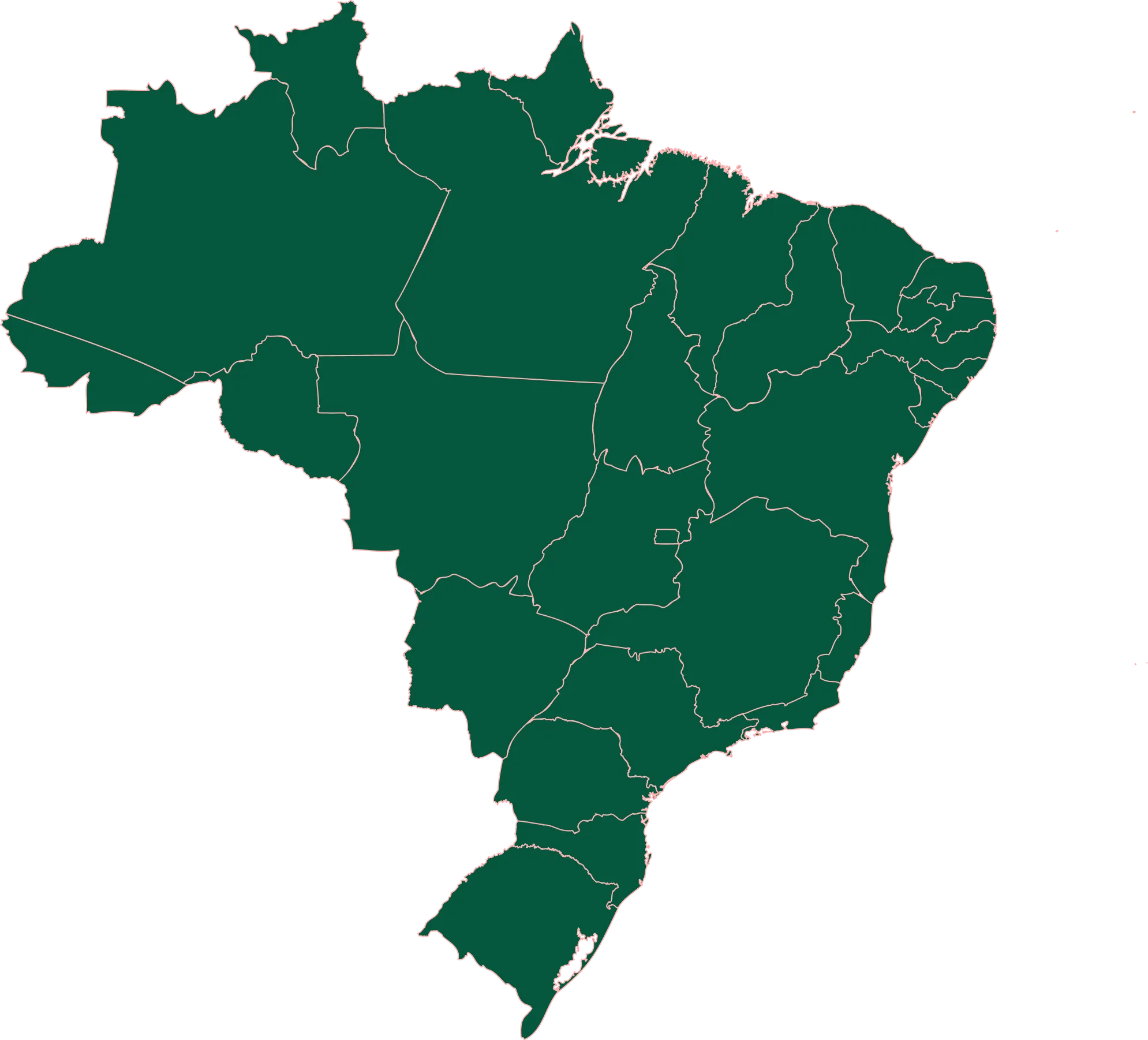 Carte d'impact du Brésil